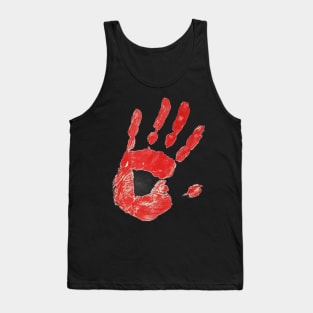 red Hand Tank Top